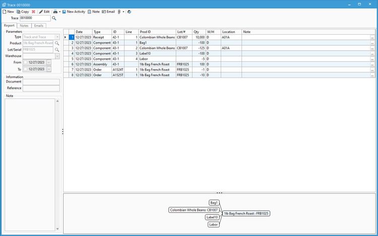 Acctivate Inventory Management Track And Trace Module