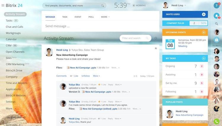Bitrix24 Church Accounting Software Communications