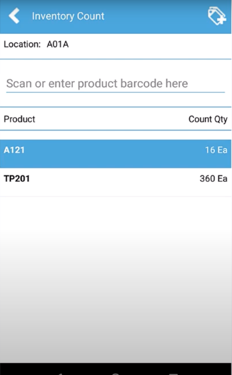 Acctivate Inventory Count