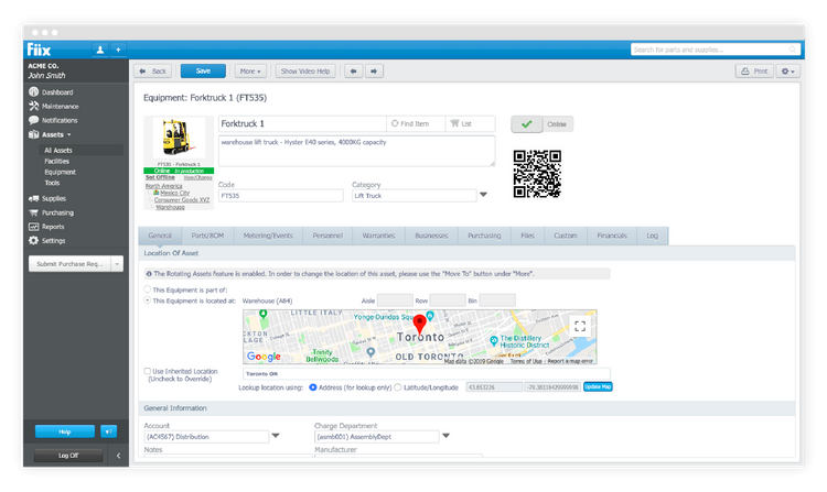 Fiix CMMS Asset Management