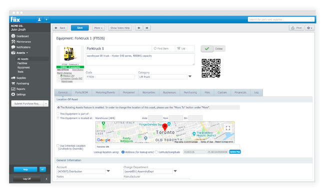 Fiix Software: Asset Management
