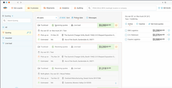 Freightview: Review all shipments