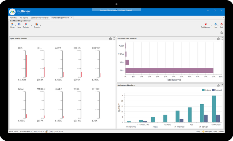 Multiview ERP Purchase Order and Invoice Report Viewer