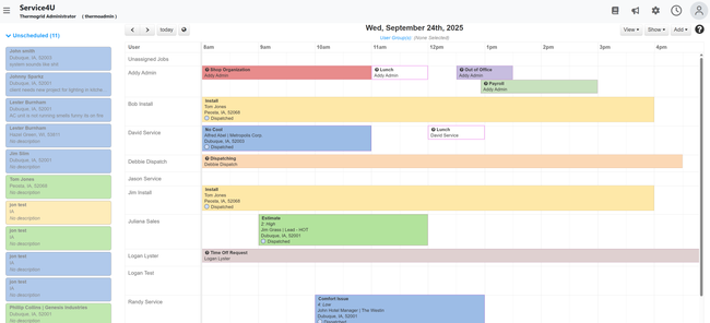 ThermoGrid: Calendar
