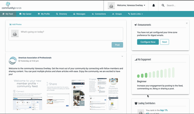 YourMembership: User Feed