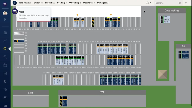 Yard Management Solutions Map
